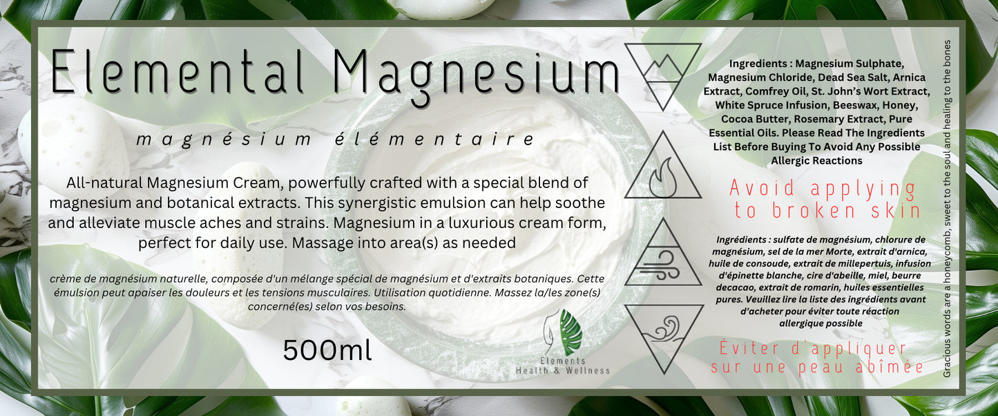 EHW Cream Elemental Magnesium Cream