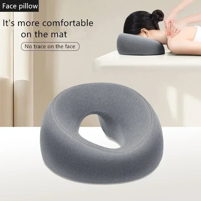 Elements Health & Wellness Head rest Thai Massage Face Down Pillow Desk Nap Pillow Prone Resting Comfort Memory Foam Ergonomics Home Massage Headrest for Massage Therapy