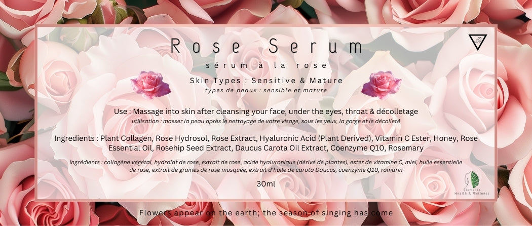 Elements Health & Wellness Serum Rose Facial Serum