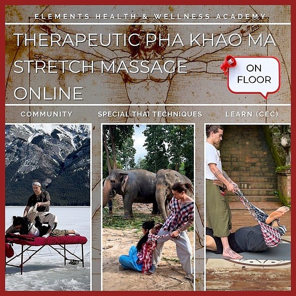 Thinkific Course ONLINE Therapeutic Pha Khao Ma Stretch Massage |  On Floor
